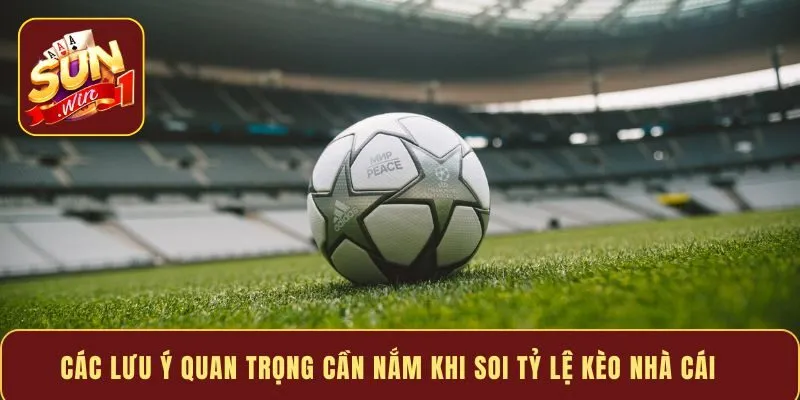 Các lưu ý quan trọng cần nắm khi soi tỷ lệ kèo nhà cái