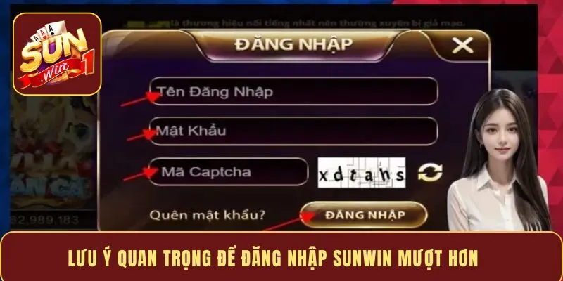 Lưu ý quan trọng để đăng nhập Sunwin mượt hơn